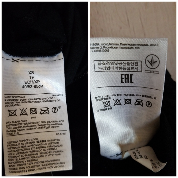 SUPER CUTE BANANA REPUBLIC XS BLACK TOP - Picture 5 of 7